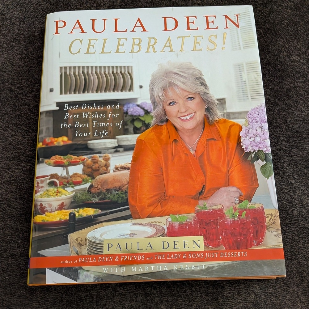Paula Deen Celebrates! Hardcover Cookbook 2006 Southern Recipes Holidays Events